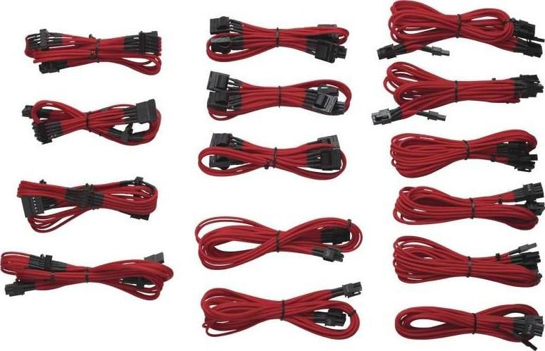 Corsair Professional Individually sleeved DC Cable Kit, Type 3 (Generation 2), RED | CP-8920049