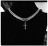 Cuban Link Chain With Cross Pendant