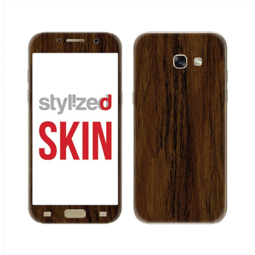 Stylizedd Premium Vinyl Skin Decal Body Wrap for Samsung Galaxy A7 (2017) - Wood Marine Teak