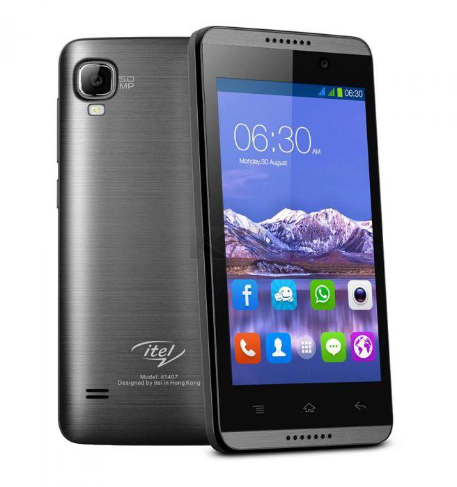 iTel - it1407 (4.0'' Screen, 8GB Internal, 5.0MP Camera, Dual SIM, 3G) Silver Smartphone