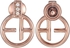 Emporio Armani Silver Rose Gold Stud Earring - EG3194221