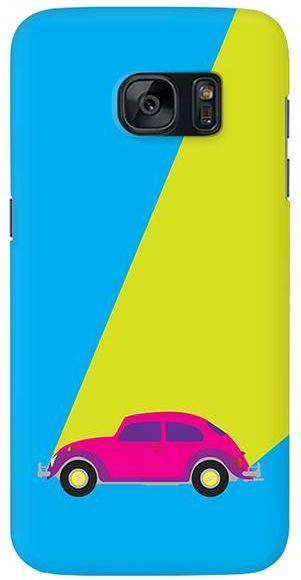 Stylizedd  Samsung Galaxy S7 Premium Slim Snap case cover Matte Finish - Retro Bug Blue