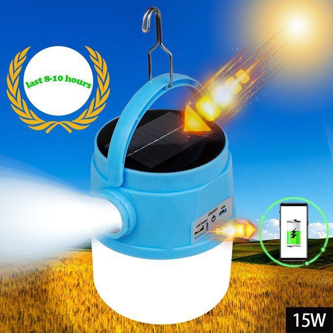 Rechargeable Lantern With Solar Panel+Flashlight+Power Banks