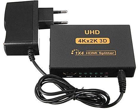 Universal 4K*2K 3D 1x4 Port HDMI Splitter Ultra HD Switcher Transmitter Hub Adapter Switch EU