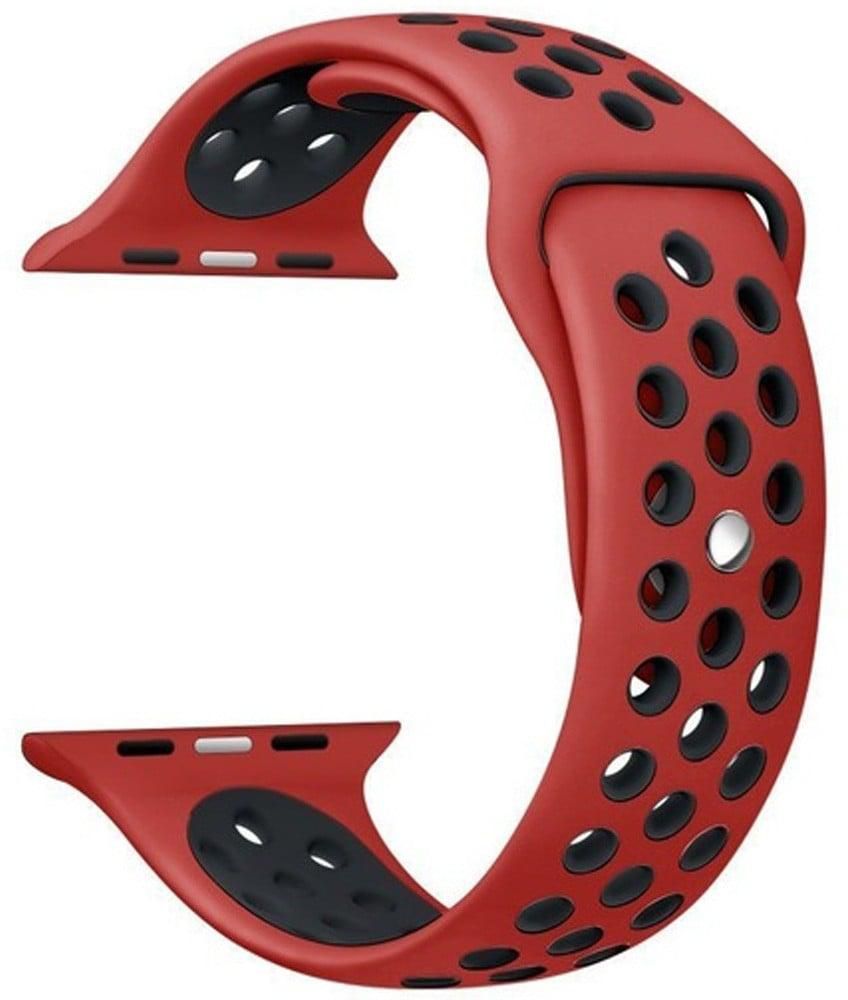 iBand for Apple Watch Strap 38mm and 40mm, Red Balck