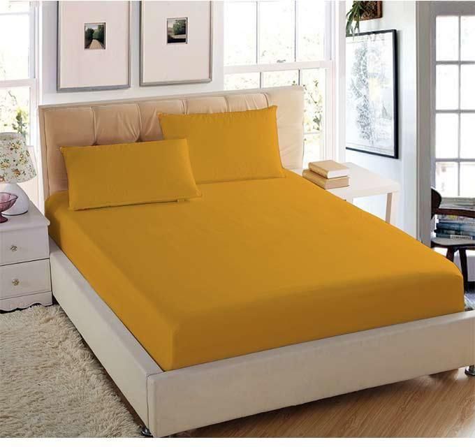 kazafakra BSH100 Cotton Bed Sheet with Elastic - 3 Pcs