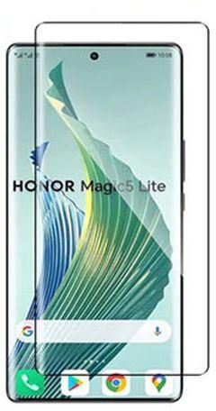 واقي شاشة من الزجاج المقوى للغاية بتغطية كاملة ومقاوم للخدش لموبايل هونر ماجيك 5 لايت -0- اسود ( Honor Magic 5 Lite )