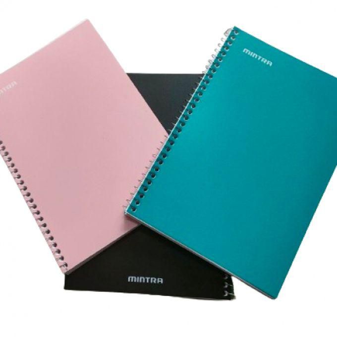 Mintra A Set Of 3 Notebooks 100 Sheets 17 * 24 Mm Plastic Cover