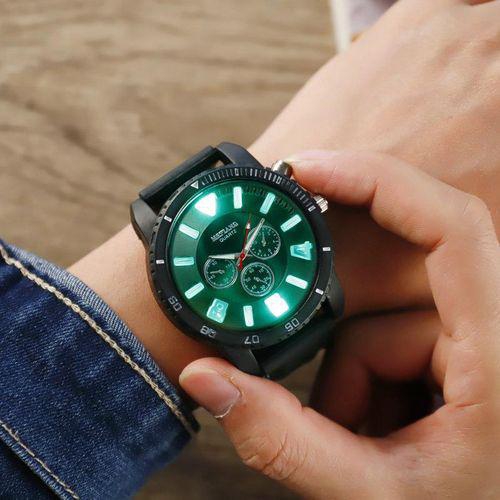 LED Light Waterproof Quartz Wrist Watch With Silicon Band