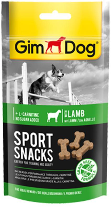 GimDog Sport Snacks Mini-Bones With Lamb - 60g