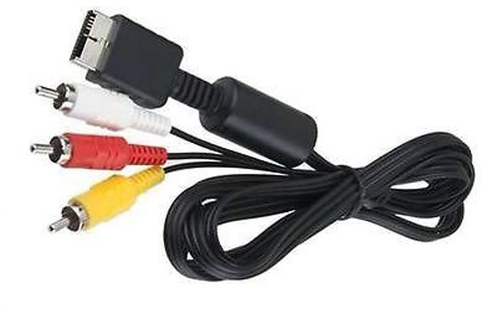 PlayStation 1, 2, 3 TV RCA AV Audio Video Cable For Sony