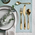 TILLAGD 24-piece cutlery set, brass-colour - IKEA