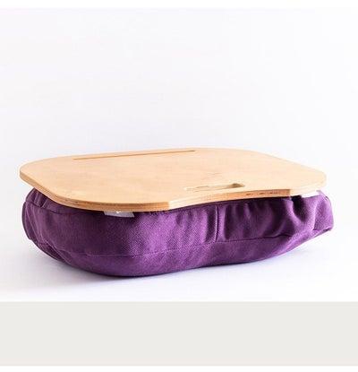 Lazylap | Beech Wood | Dark Purple Fabric