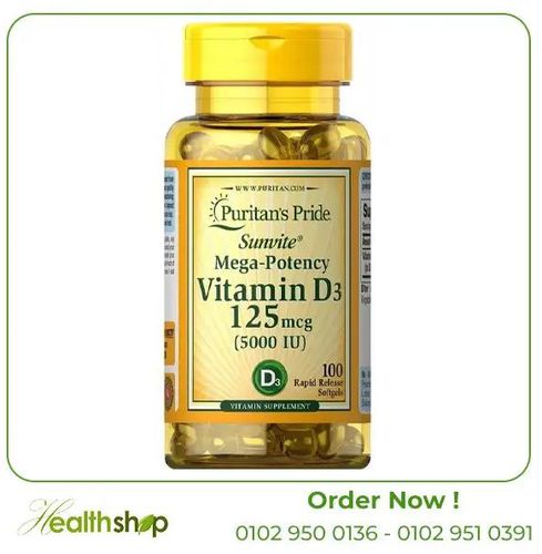 Vitamin D3 5000 IU /100 Softgels