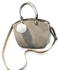 Fashion PU Leather Shoulder Handbag - Gray