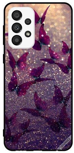 Protective Case Cover For Samsung Galaxy A33 5G Glitter Butterflies