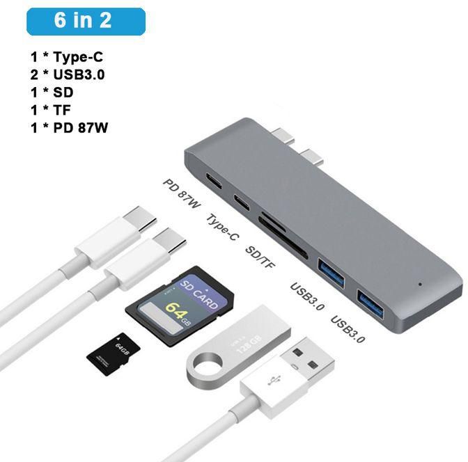 Generic USB C Hub Adapter For MacBook Pro/Air 2020 2019