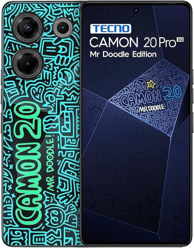 Tecno Camon 20 Pro 5G Mr Doodle Edition, 8GB/256GB 5000 Mah battery