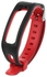 Silicone Watch Bracelet Compatible With Huawei Honor Band 4 Red/Black
