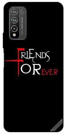 غطاء حماية واق لهاتف هونر 10X لايت تصميم مطبوع عليه "Friends Forever"