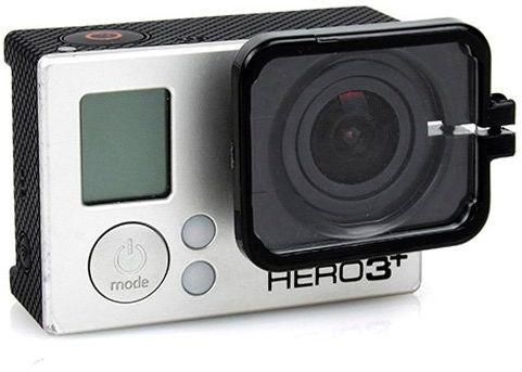 TMC Lens Anti-exposure Protective Hood for GoPro Hero 4 / 3  Plus (Black)