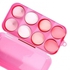 Makeup Sponge Set 8PCS Breathable Uniform Pore Structure With Storage Box (Pink)