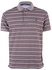 THE ARROW Brown/White Striped Polo Shirt - Big Fitting