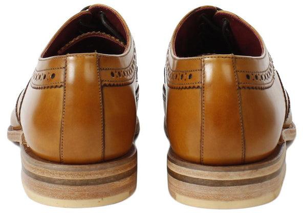LOAKE Fearnley Stylish Brogue Shoe - Tan