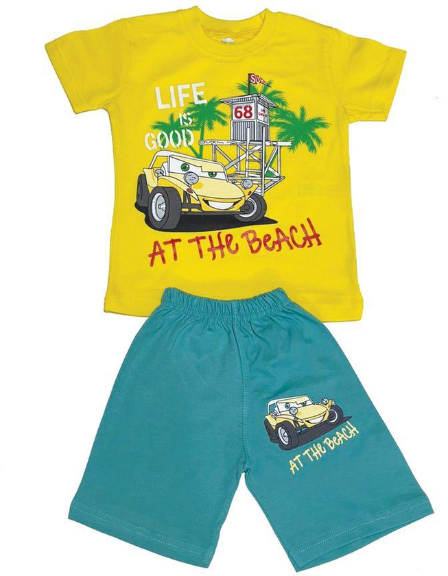 Beach Car Kids Summer Pajama