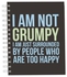 A5 Quote Printed Hardcover Notebook Brown/Blue/Green