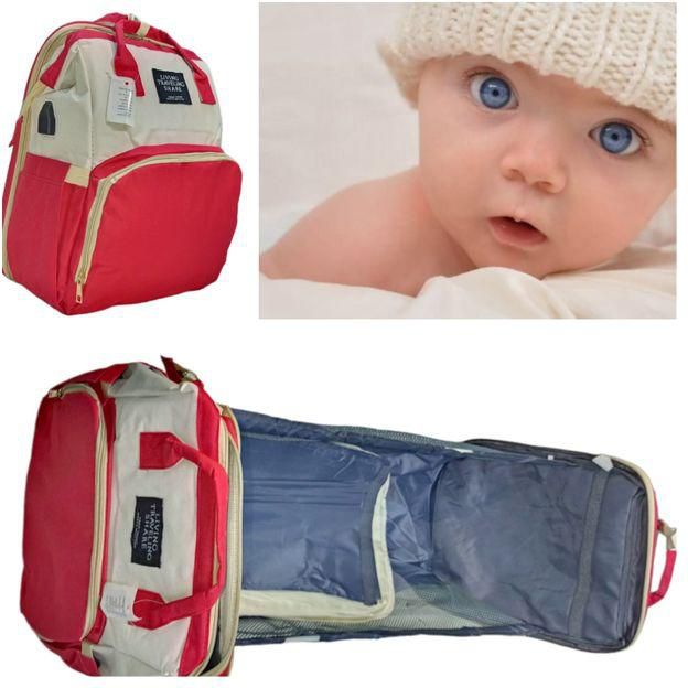 Mamie Baby Bag Red Bed In Red In Off White