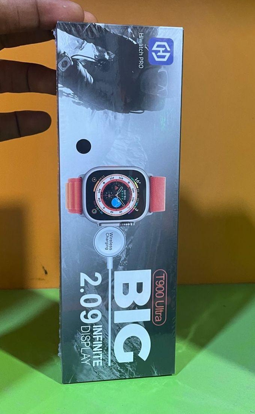 T900 Ultra Big Infinite Display Smart Watch - Black