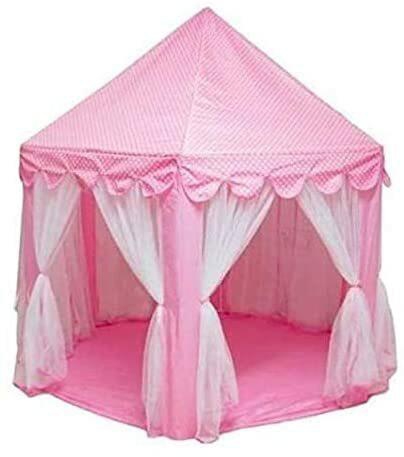 Large Indoor and Outdoor Kids Play House Pink Hexagon Princess Castle Kids Play Tent Child Play Tent