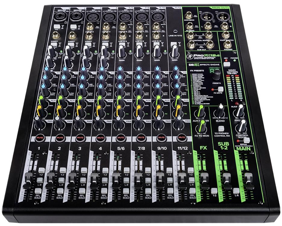 Buy Mackie ProFX12v3 Professional 12 Channel Mixer with Effects & USB -  Online Best Price | Melody House Dubai
