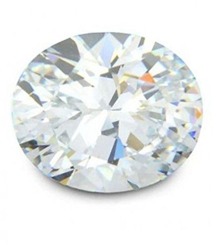 Sherif Gemstones White Zircon Gemstone 6.25ct Best Quality Oval Cut