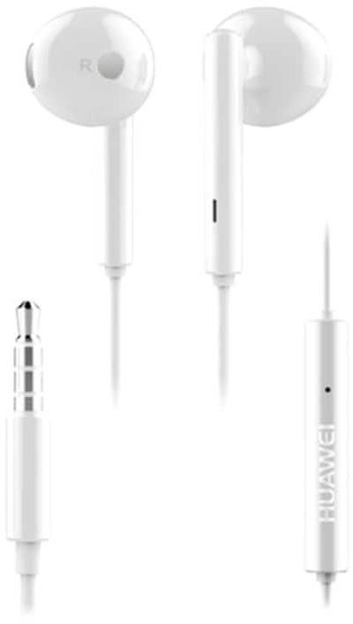 HUAWEI AM115 Earphone 3.5mm In-Ear Earbud Headset Wired Controller Headphone for HUAWEI Smartphone 0.035kg White