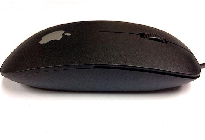 Generic Techno Optical Wired Mouse - Black