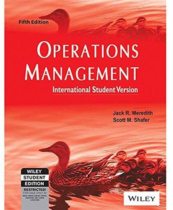 John Wiley & Sons Operations Management ,Ed. :5