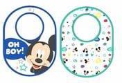 Disney Mickey Mouse Cotton Bib MCPL2470 Multicolour Pack of 2