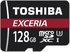 Toshiba THNM302R1280E M302 Exceria 90MBPS Micro SD Card 128GB Red W/ Adaptor