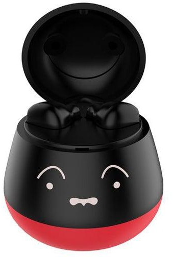 Bluetooth Wireless Earphones With Microphone And Charging Case Black/Red