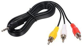 3.5mm RCA Audio Video Cable 3.5mm Jack to 3 RCA Male AV Wire Cord 1.2M DV MP4 Convertor