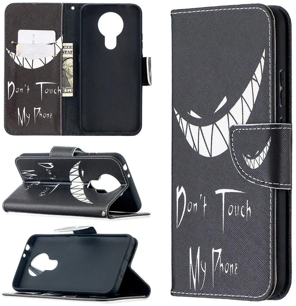 Nokia 3.4 (2020) Case, Flip PU Leather Wallet Phone Cover for Nokia 3.4 2020 - Don't touch my phone