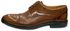 Squadra Genuine Leather Lace Up Oxford Shoes For Men - Shinny Brown