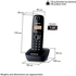 Panasonic KX-TG1611 DECT Cordless Telephone - Black