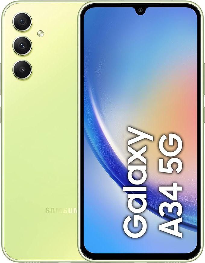 Samsung Galaxy A34 6.6inch 128GB/8GB Dual SIM Mobile Phone – Awesome Lime