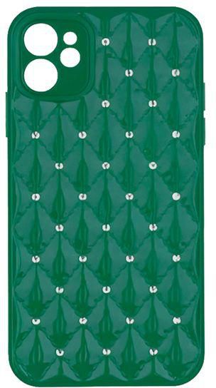Silicone Cover, Shiny And Kaptonite Strass Style For IPhone 11 - Green