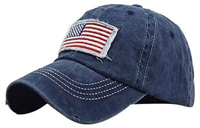 Tie-dyed Sun Hat Adjustable Baseball Cap Blue