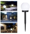 2 Piece LED Solar Energy Powered Bulb Lamp White 20 X 12 X 10centimeter