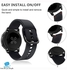 Silicone Replacement Strap 22mm Band For Samsung Galaxy Watch (46mm) Watch 3 (45mm) Gear S3 Classic/Frontier (46mm)